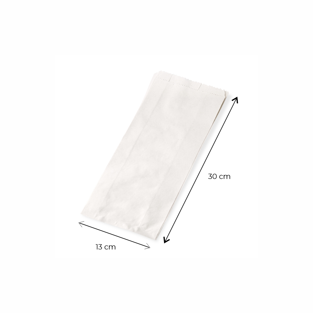 BOLSAS FACTURA PAPEL BLANCA N°5 (13*30CM) *100UNID