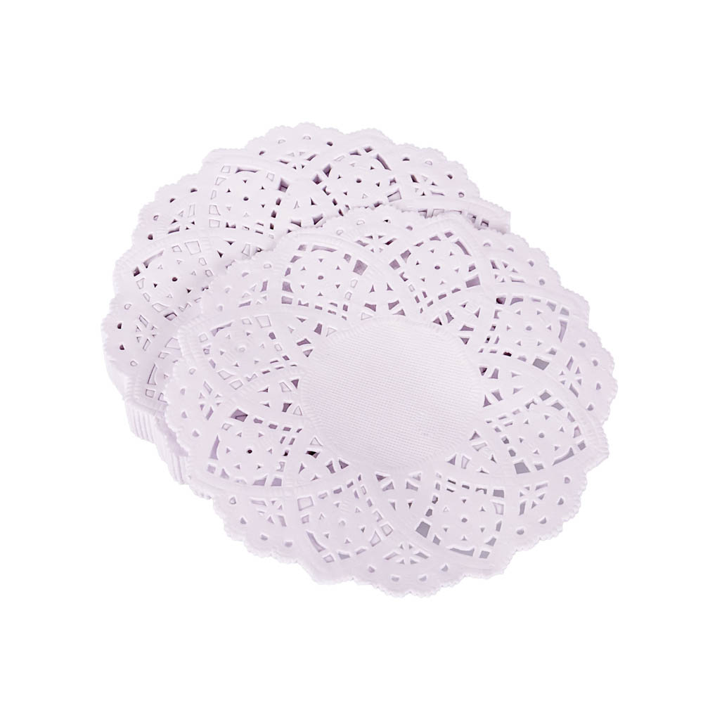 BLONDAS PAPEL BLANCA REDONDA 10CM *100UNID