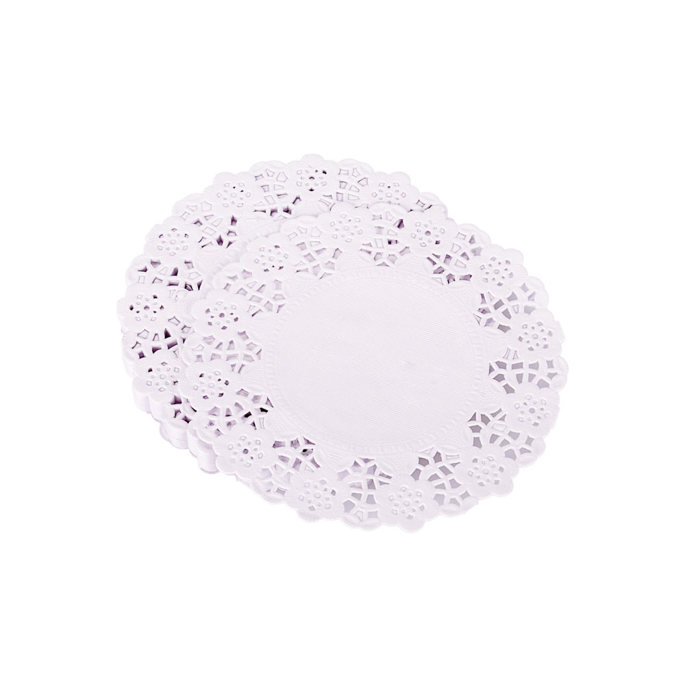 BLONDAS PAPEL BLANCA REDONDA 13CM *100UNID