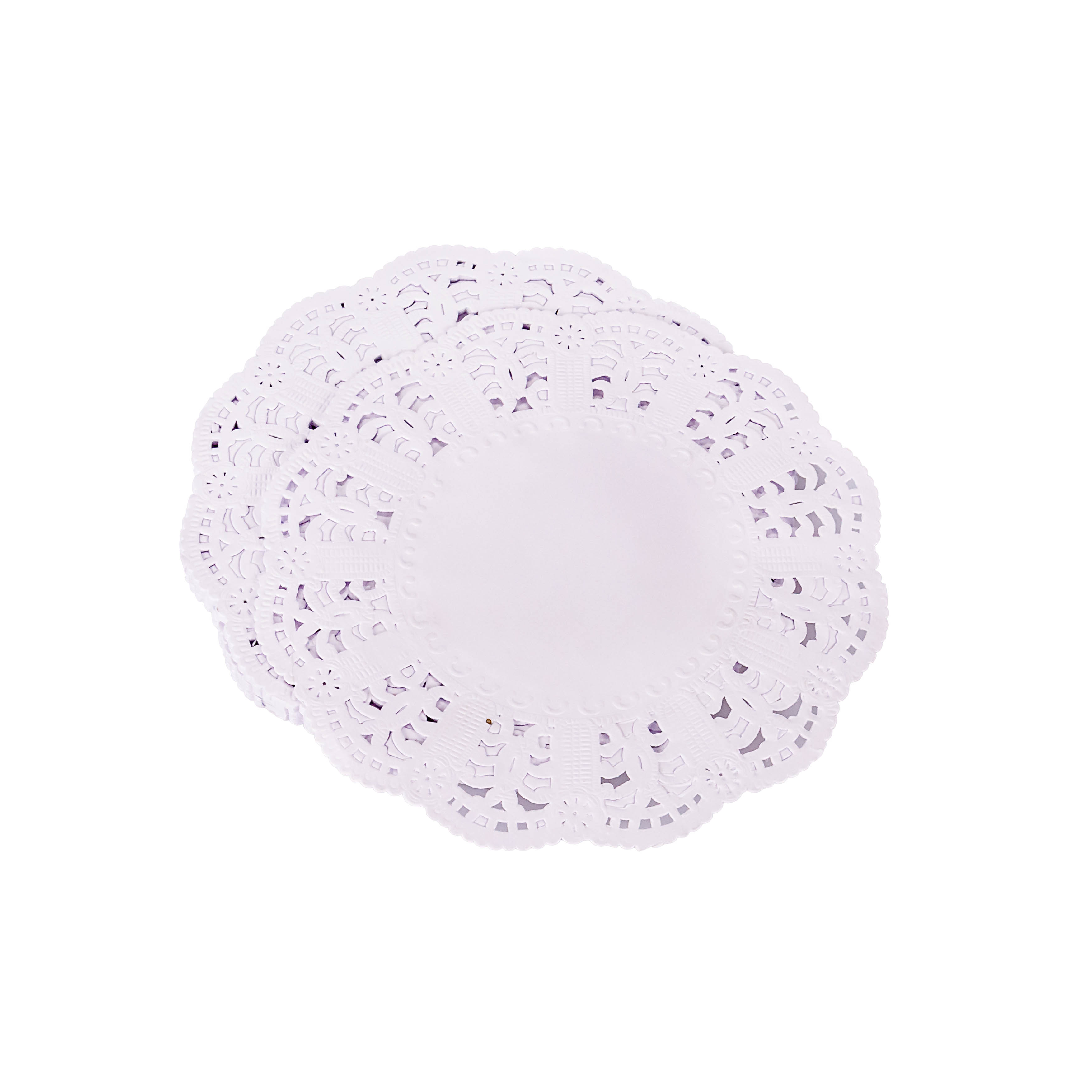 BLONDAS PAPEL BLANCA REDONDA 18CM *100UNID