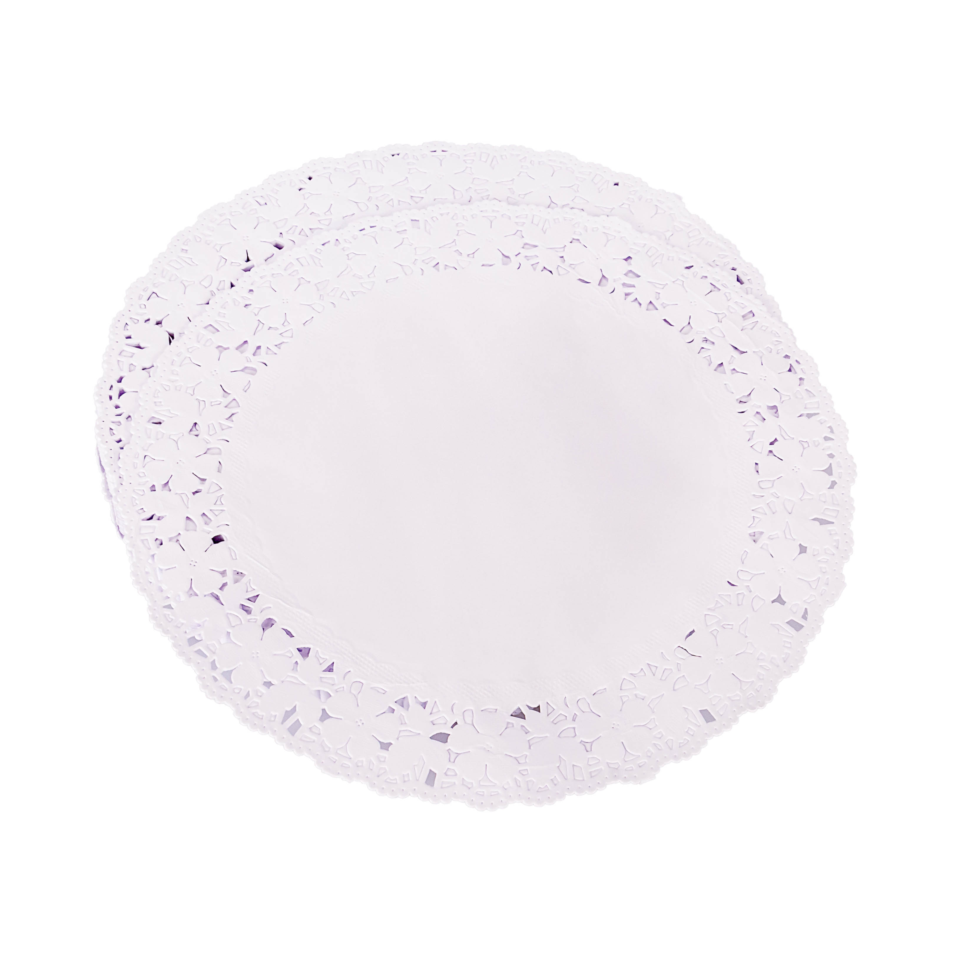 BLONDAS PAPEL BLANCA REDONDA 26CM *100UNID