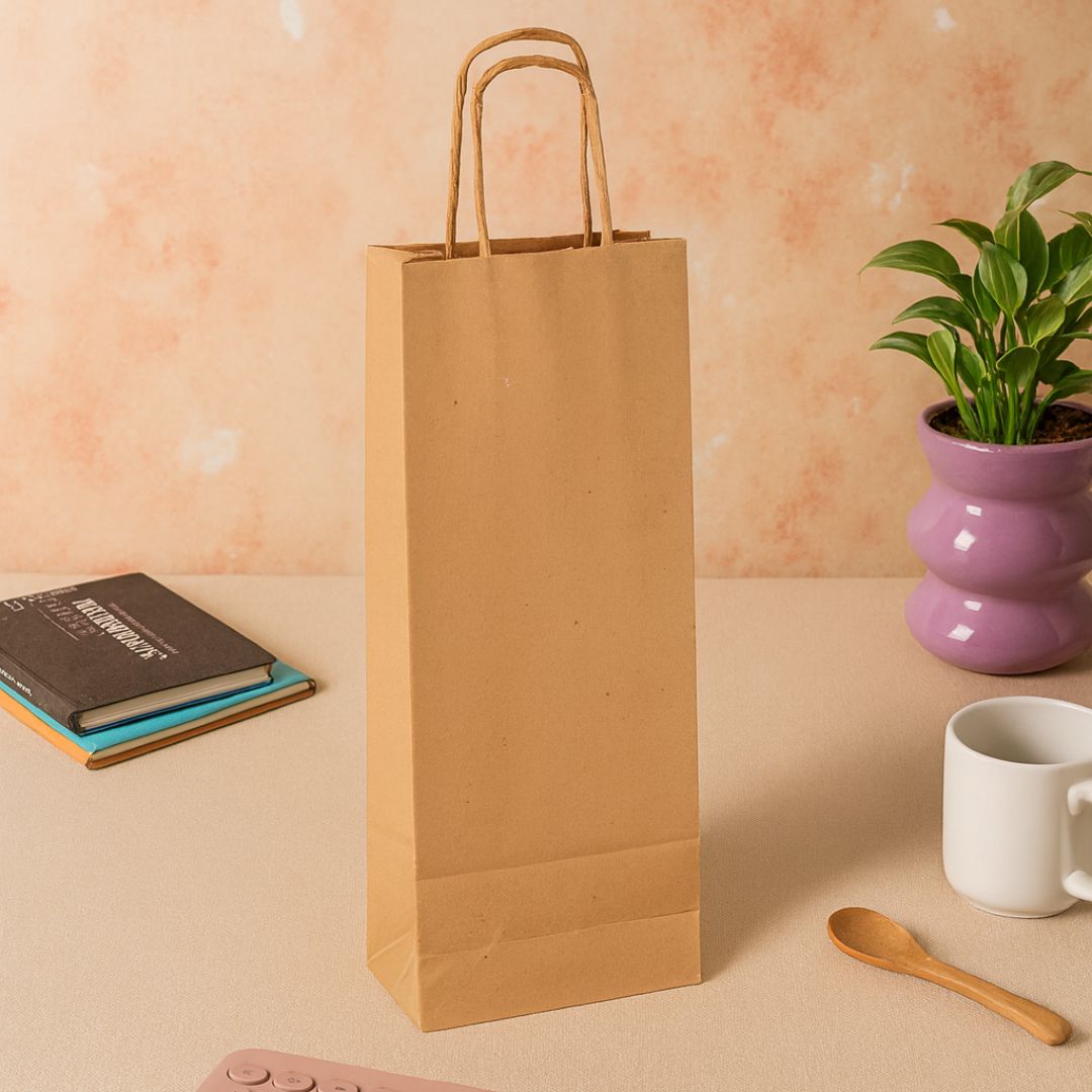 BOLSA BOUTIQUE PAPEL KRAFT 16.5*9.5*40CM *UNID