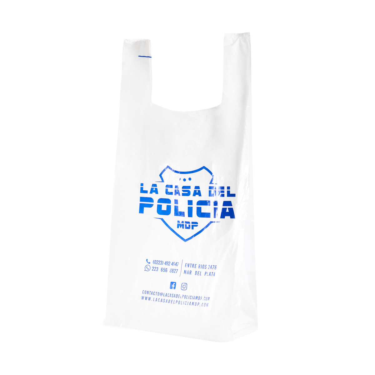 mEP BOLSA CAMISETA A/D PERSONALIZADA 1 O 2 COLORES 17MIC  (60*80CM) X UNIDAD