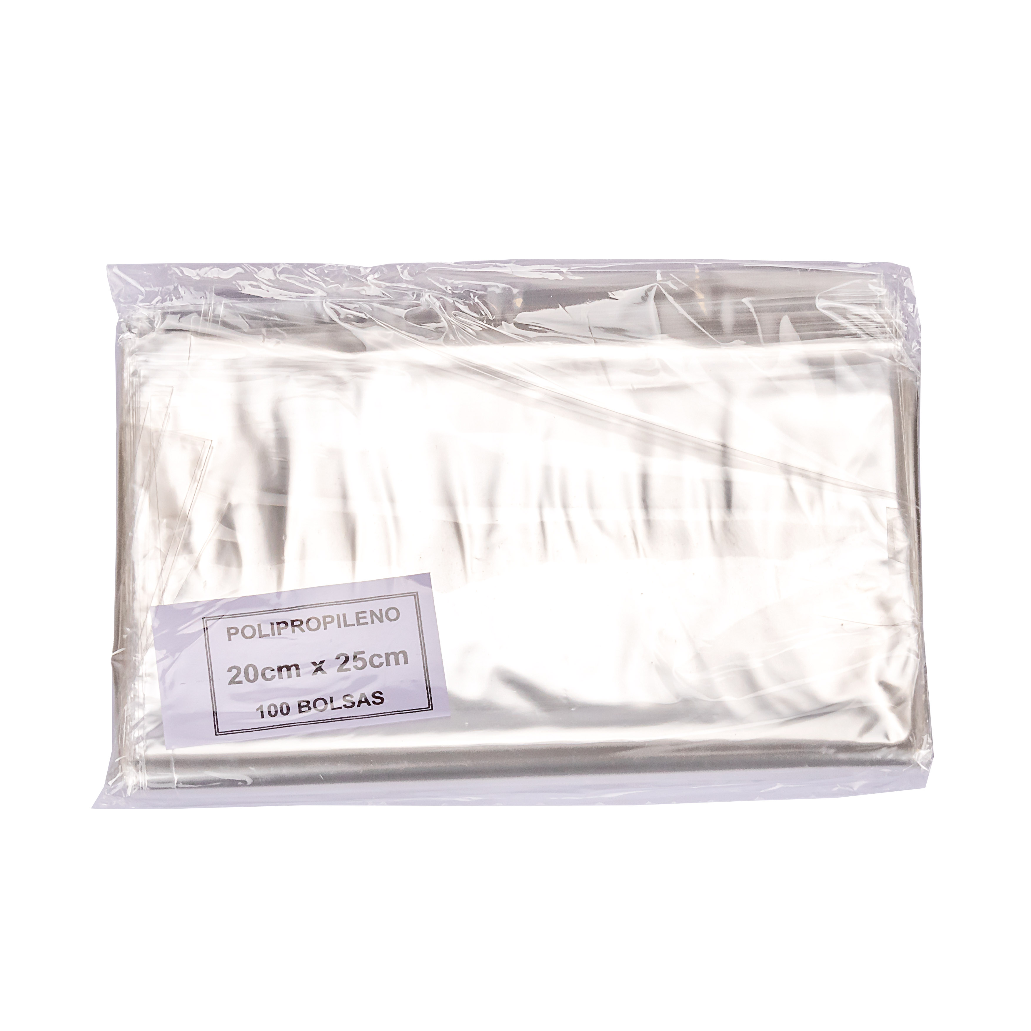 BOLSAS POLIPROPILENO.20*25CM *100UNID