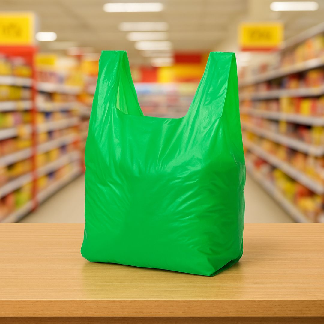 BOLSAS CAMISETA REFORZADA VERDE 40*50CM A/D MULTI BULTO *20PAQ