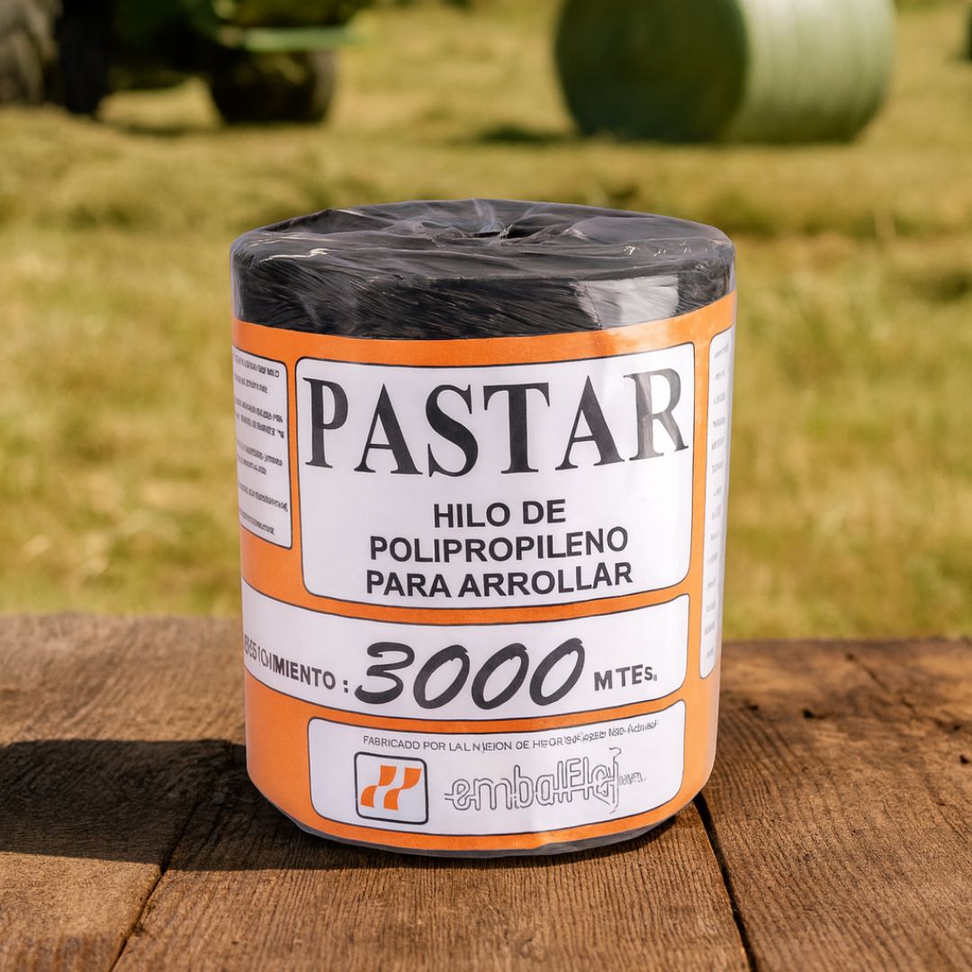 HILO ARROLLAR PLASTICO NEGRO PASTAR (3000MTS) *BOBINA