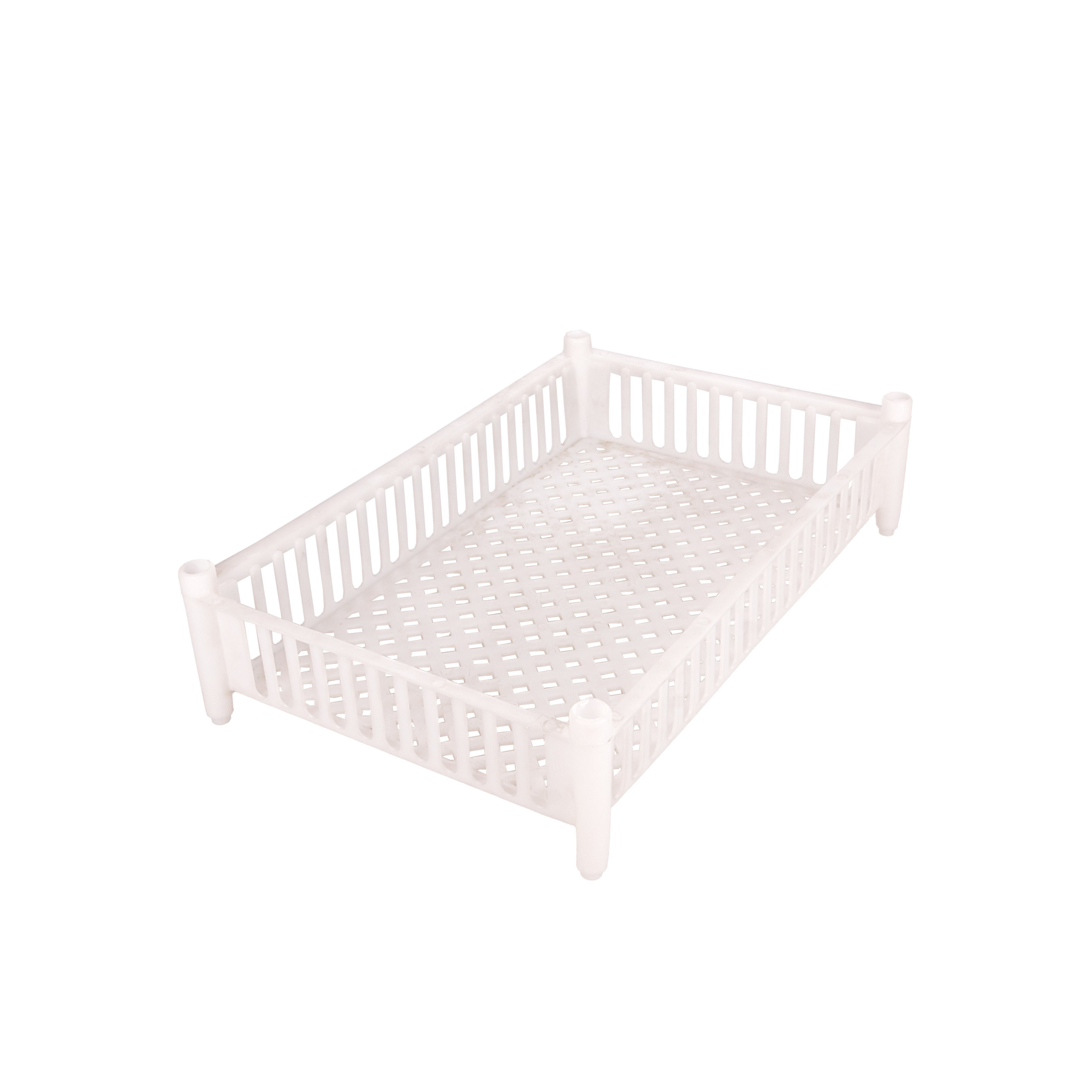 CAJON FRUTIHORTICOLA 38*56*13.5CM CUNITA APILABLE VENTILADO BLANCO VIRGEN *UNID