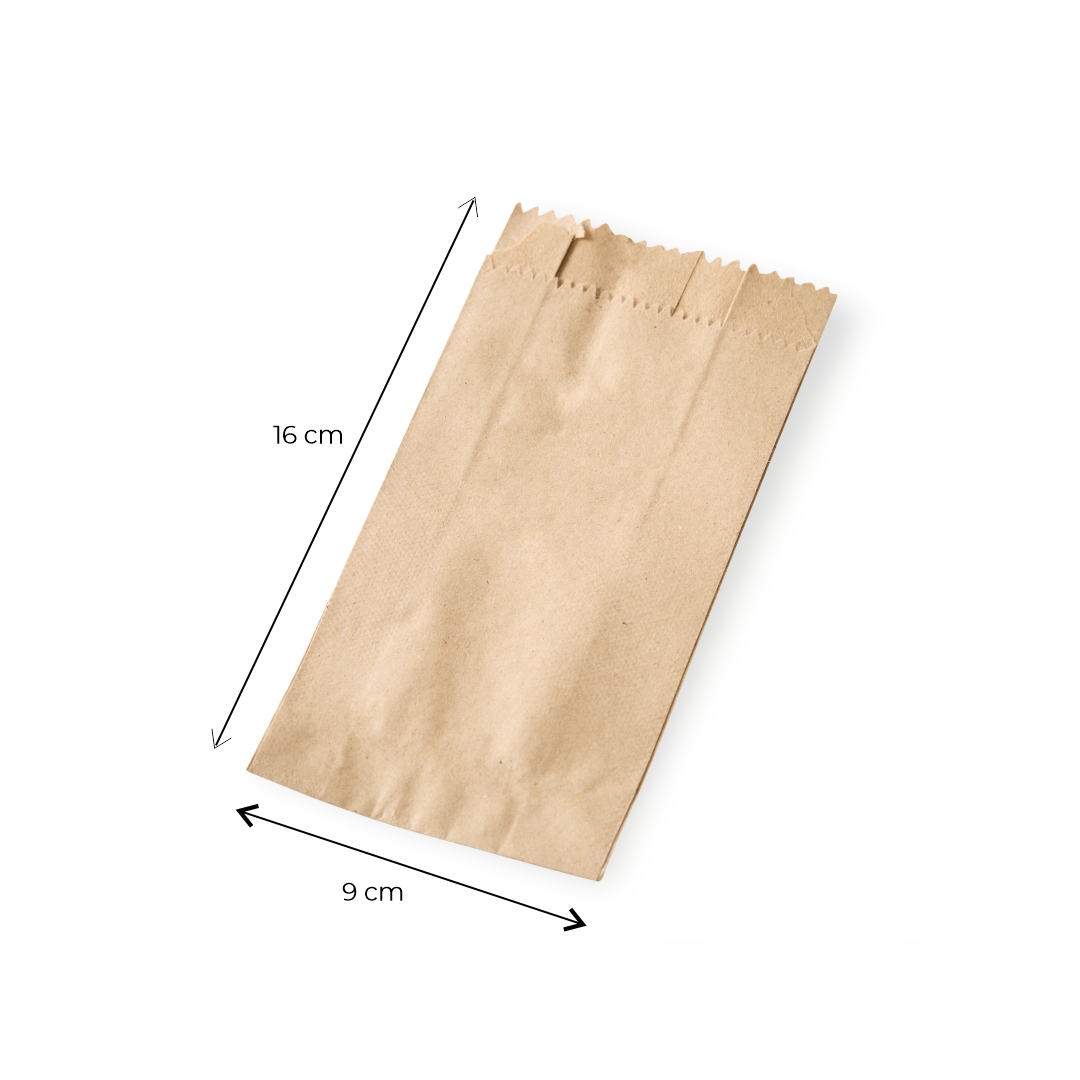 BOLSAS FACTURA PAPEL KRAFT N°2 (9*16CM) *100UNID
