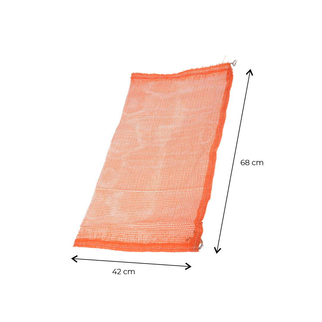 BOLSA AGRO RAFIA NARANJA 42*68CM (REJILLA) *UNID