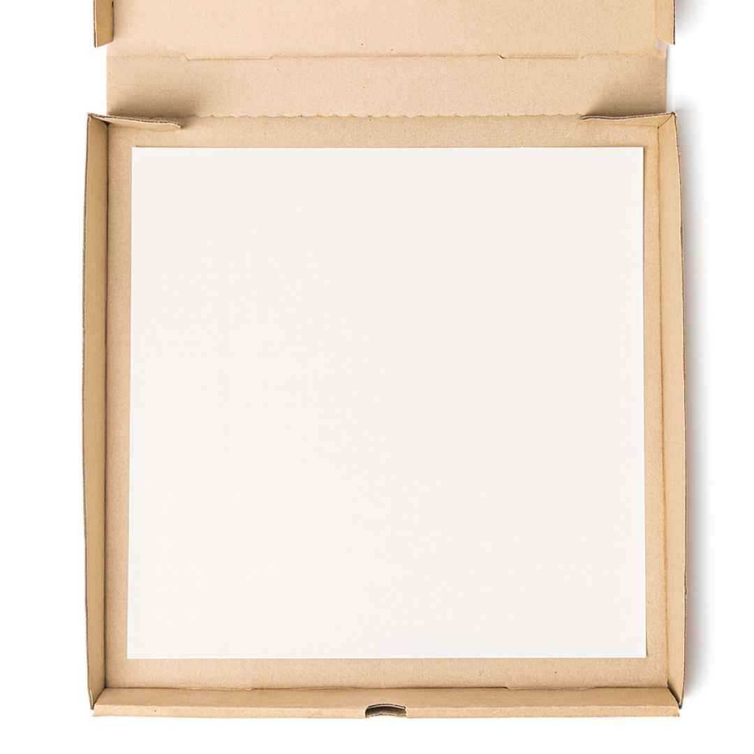 PAPEL SATINADO 25*25CM MONOLUCIDO (PARA CAJA PIZZA CHICA) *KG