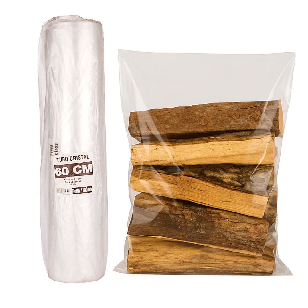 TUBO SIN CORTE FERNANDEZ PE CRISTAL (B/D - 45MIC) .60CM*100MTS *UNID