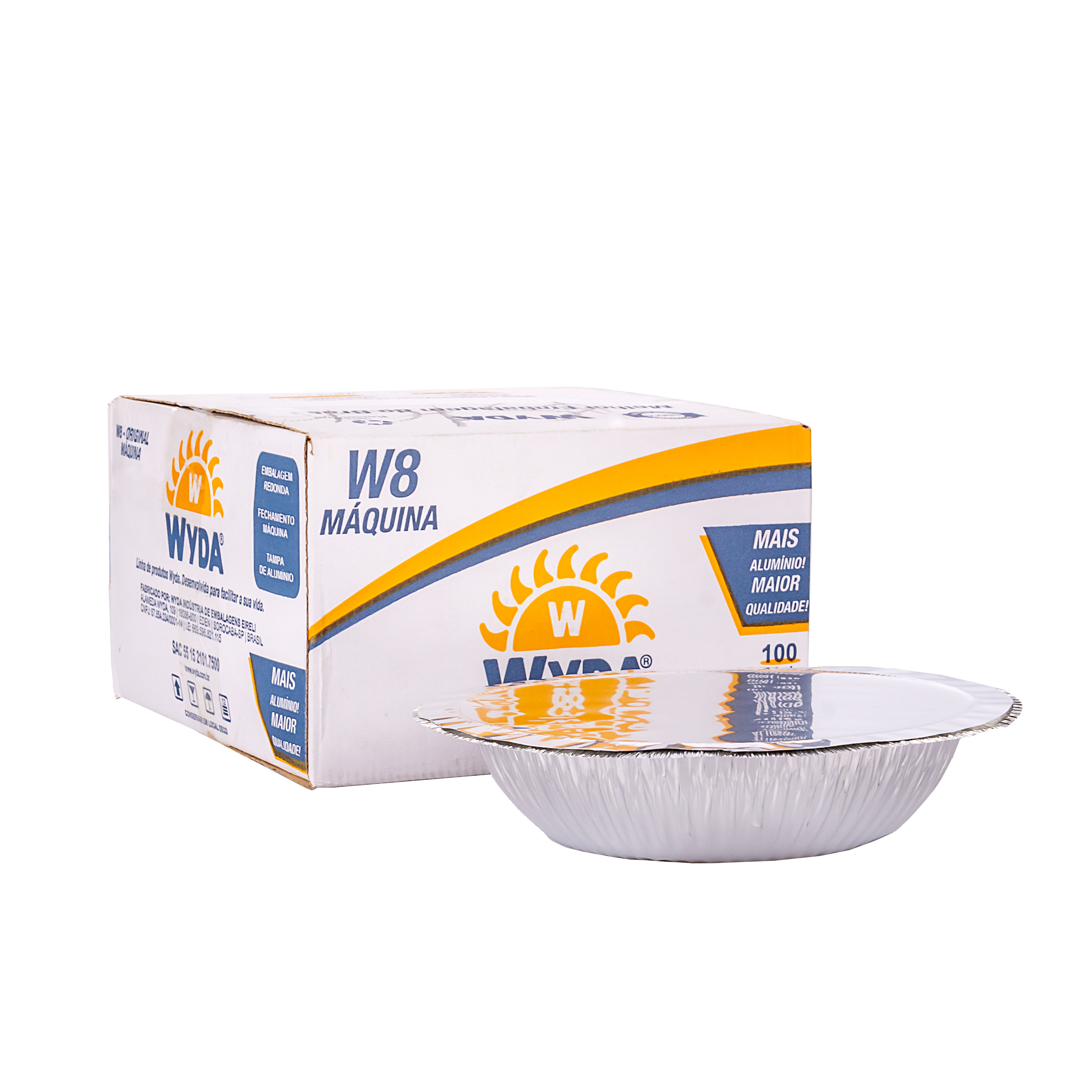 MARMITA ALUMINIO WYDA 850CC CON TAPA M-8 *100UNID