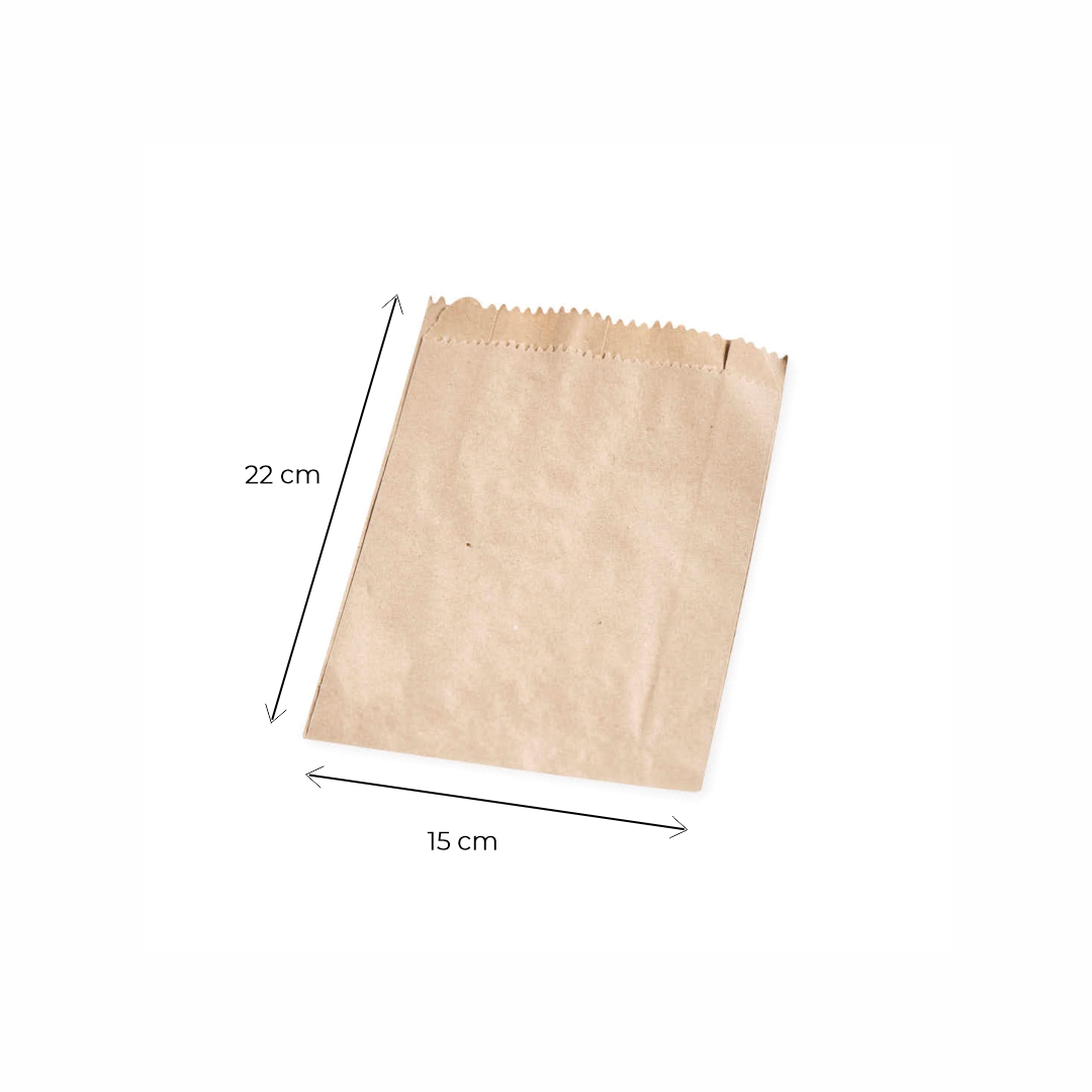 mEP BOLSA PAPEL FACTURAS KRAFT PERSONALIZADA N°4A (15*22CM) X UNIDAD