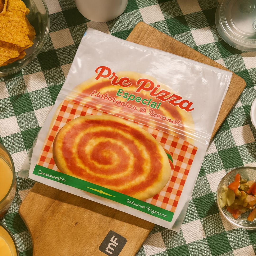 BOLSAS POLIPROPILENO.IMPRESO PREPIZZA 35*40CM *100UNID