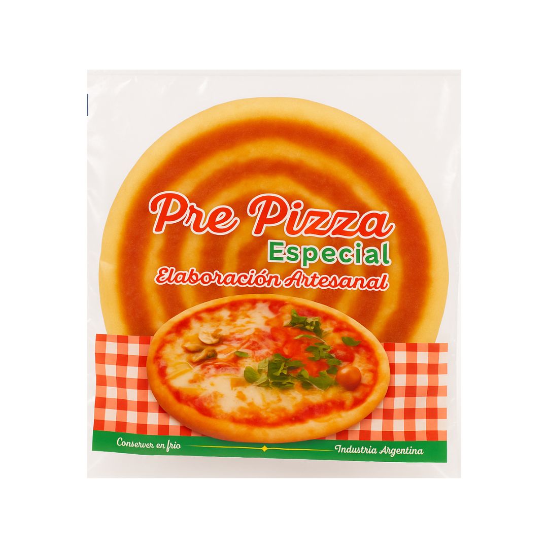 BOLSAS POLIPROPILENO.IMPRESO PREPIZZA 35*40CM *100UNID