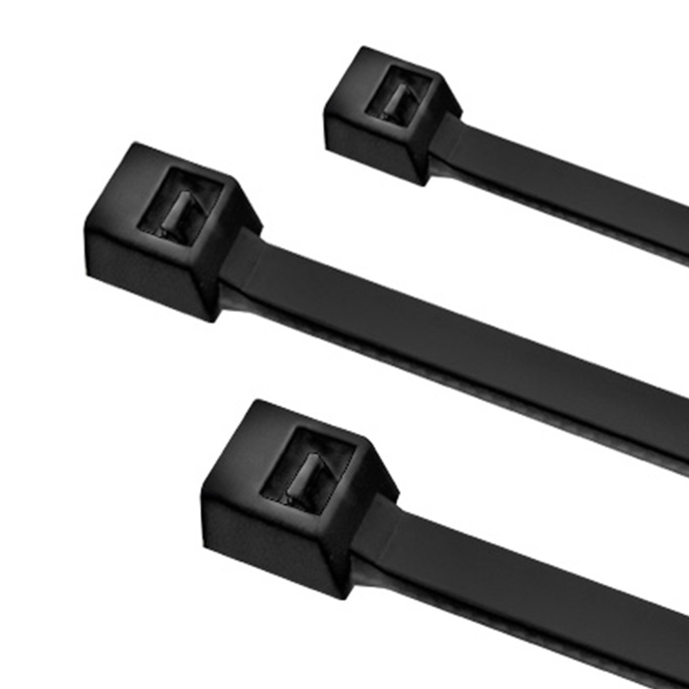 PRECINTOS PLASTICO NEGRO 40CM*4.8MM CRECCHIO *100UNID