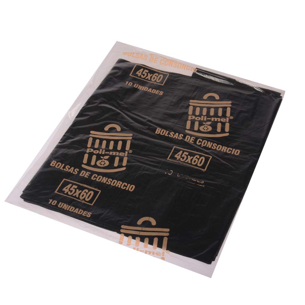 BOLSAS RESIDUO NEGRA MELLI (PAQ*10U) 45*60 (20MIC) *UNID