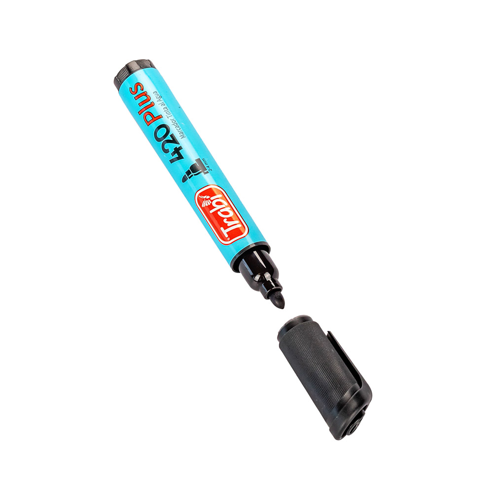 MARCADOR AL AGUA TRABI 420 NEGRO PUNTA REDONDA *UNID