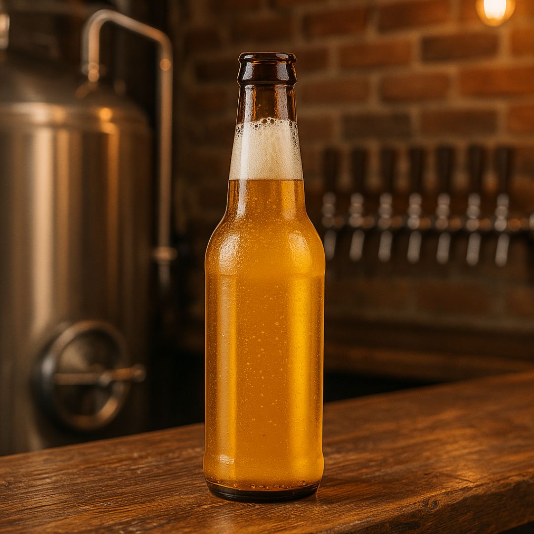 BOTELLA VIDRIO AMBAR CERVEZA 330ML STANDARD (SIN TAPA) PACK *20UNID