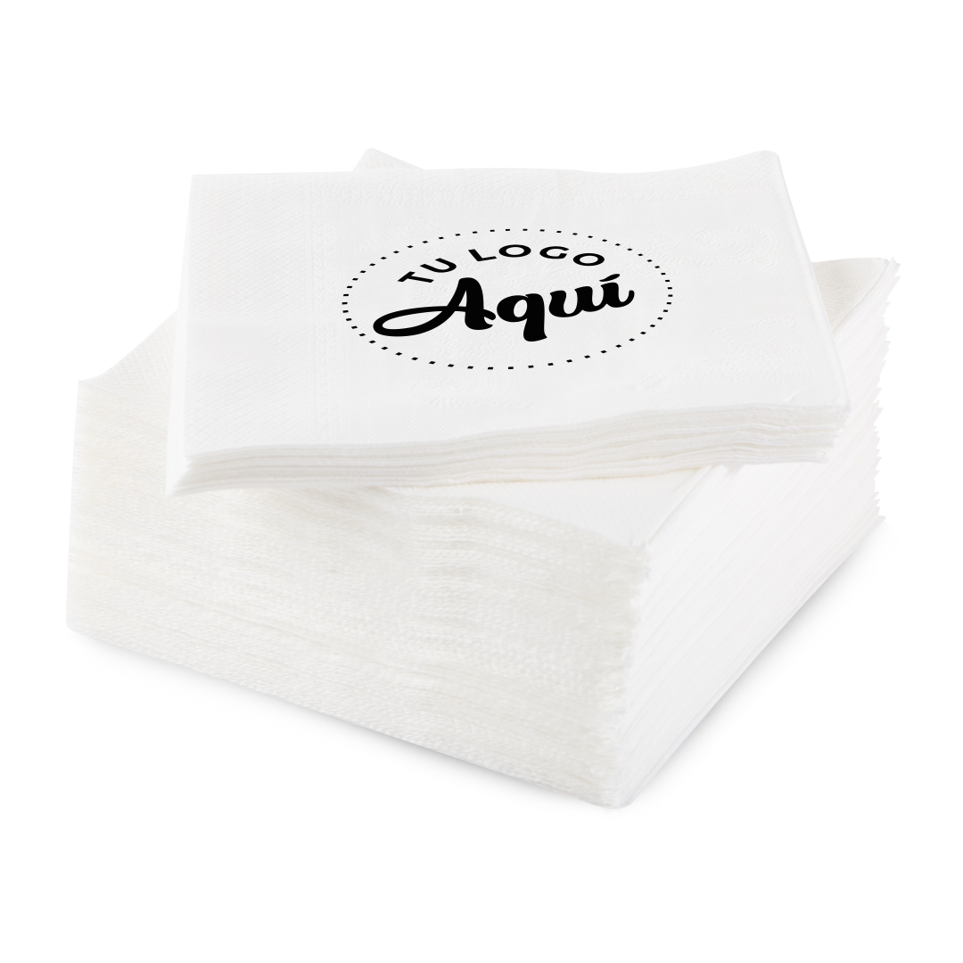 mEP SERVILLETAS BLANCA 33*33CM PERSONALIZADA TISSUE EXTRA CAJA X 700 UNIDADES