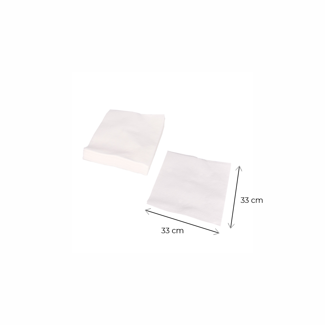 mEP SERVILLETAS BLANCA 33*33CM PERSONALIZADA TISSUE EXTRA CAJA X 700 UNIDADES