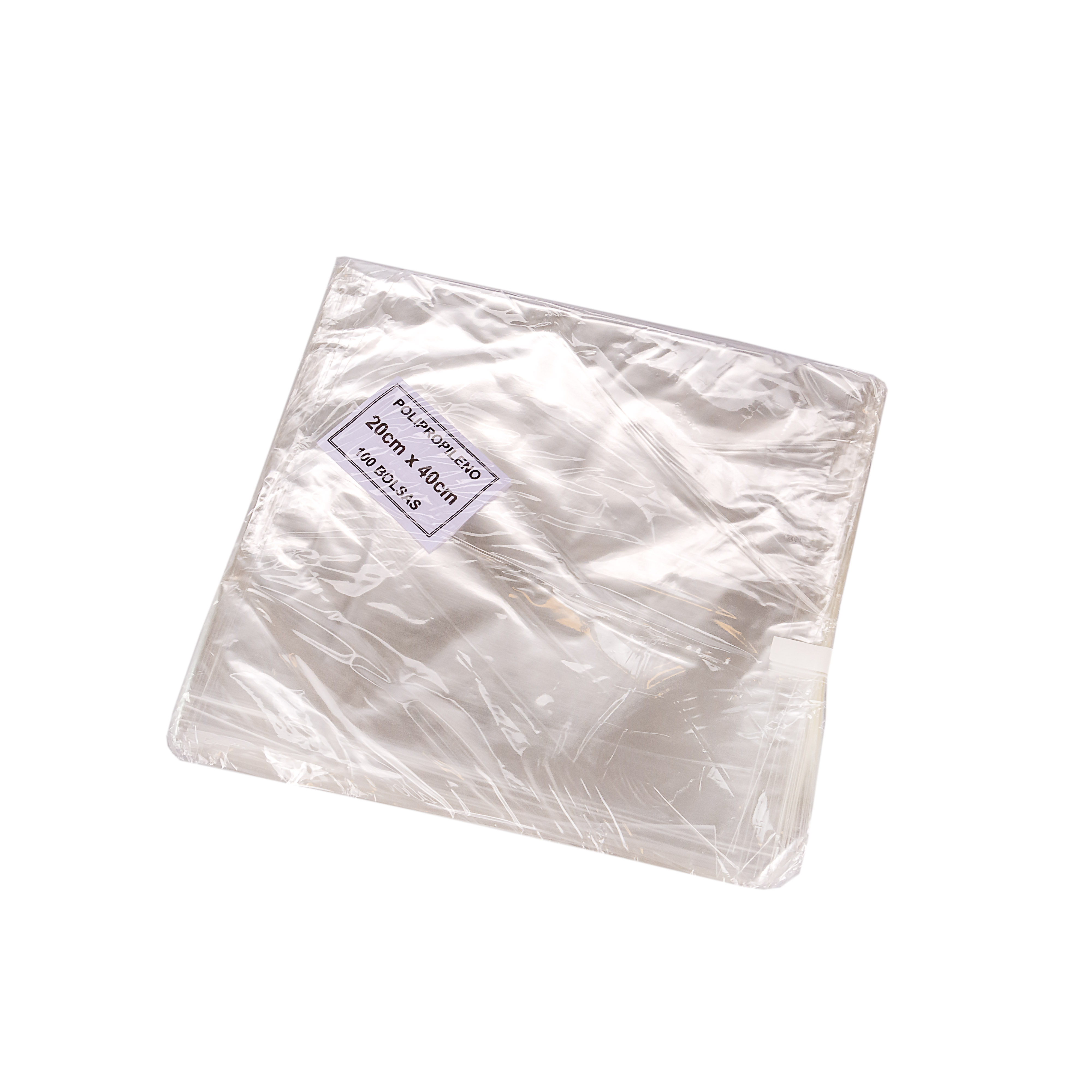 BOLSAS POLIPROPILENO.20*40CM *100UNID