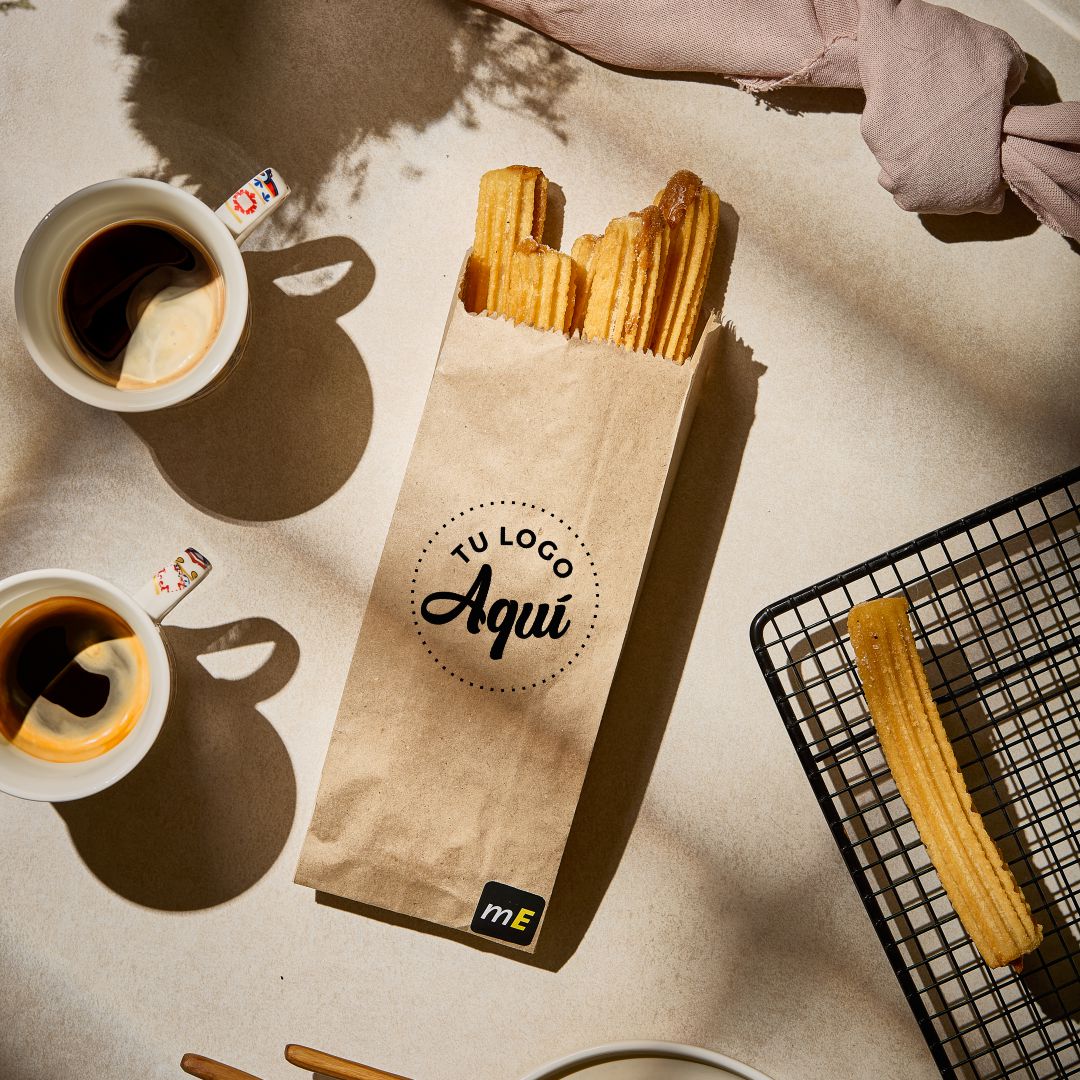 mEP BOLSA PAPEL FACTURAS KRAFT PERSONALIZADA N°2L (9*20CM) X UNIDAD