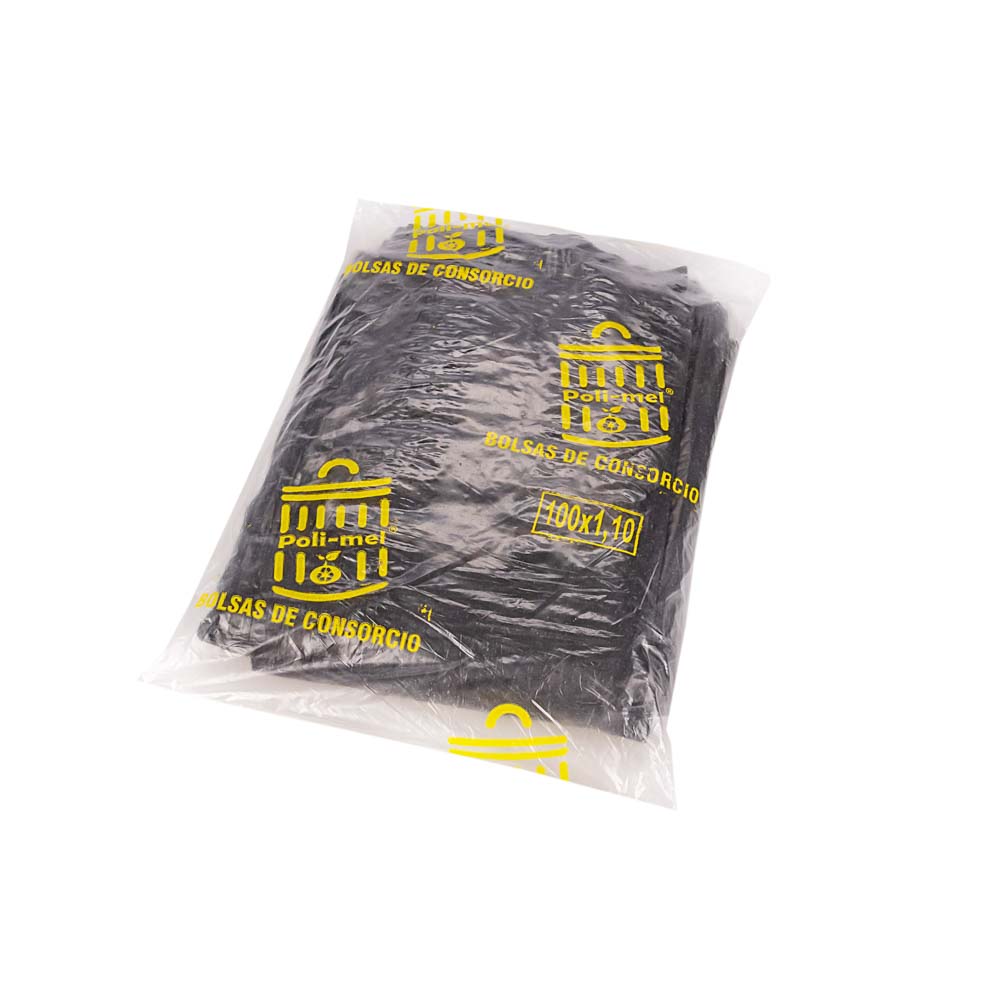 BOLSAS RESIDUO NEGRA MELLI (PAQ*10U).100*110 (40MIC) *UNID