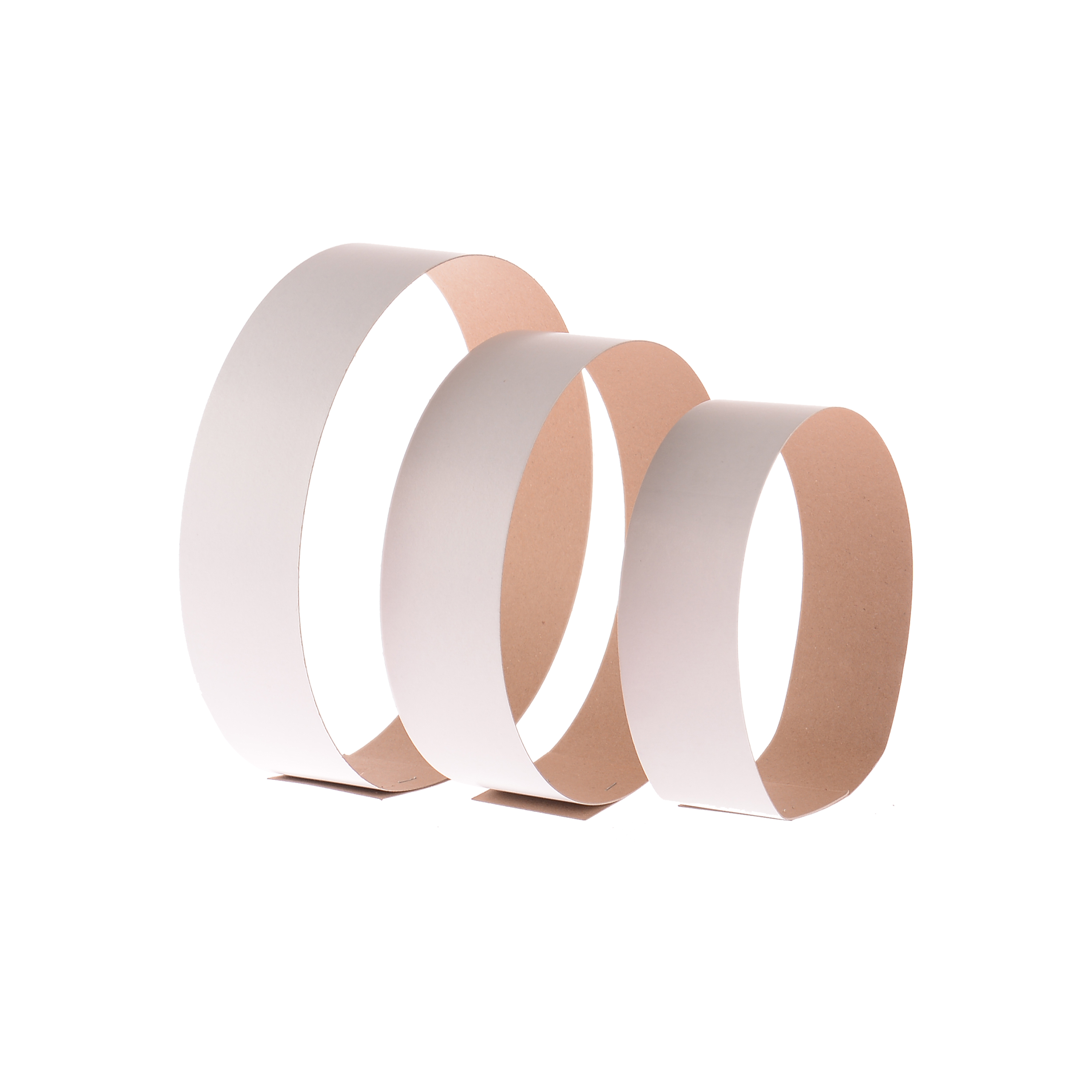 TIRAS DE CARTULINA BLANCA .60CM APROX (ANCHO 5CM - 110UNID) *1KG.