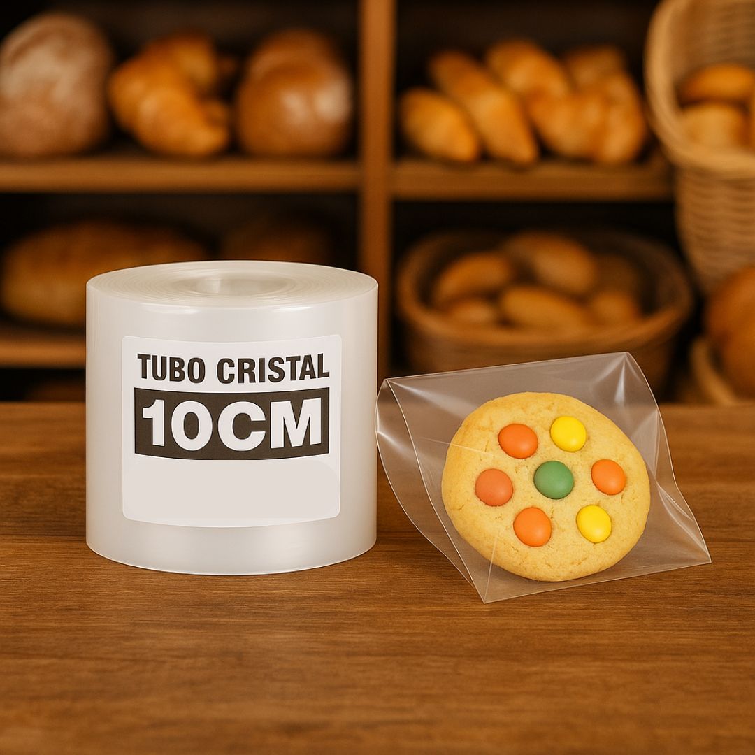 TUBO SIN CORTE FERNANDEZ PE CRISTAL (B/D - 45MIC) .10CM*100MTS *UNID