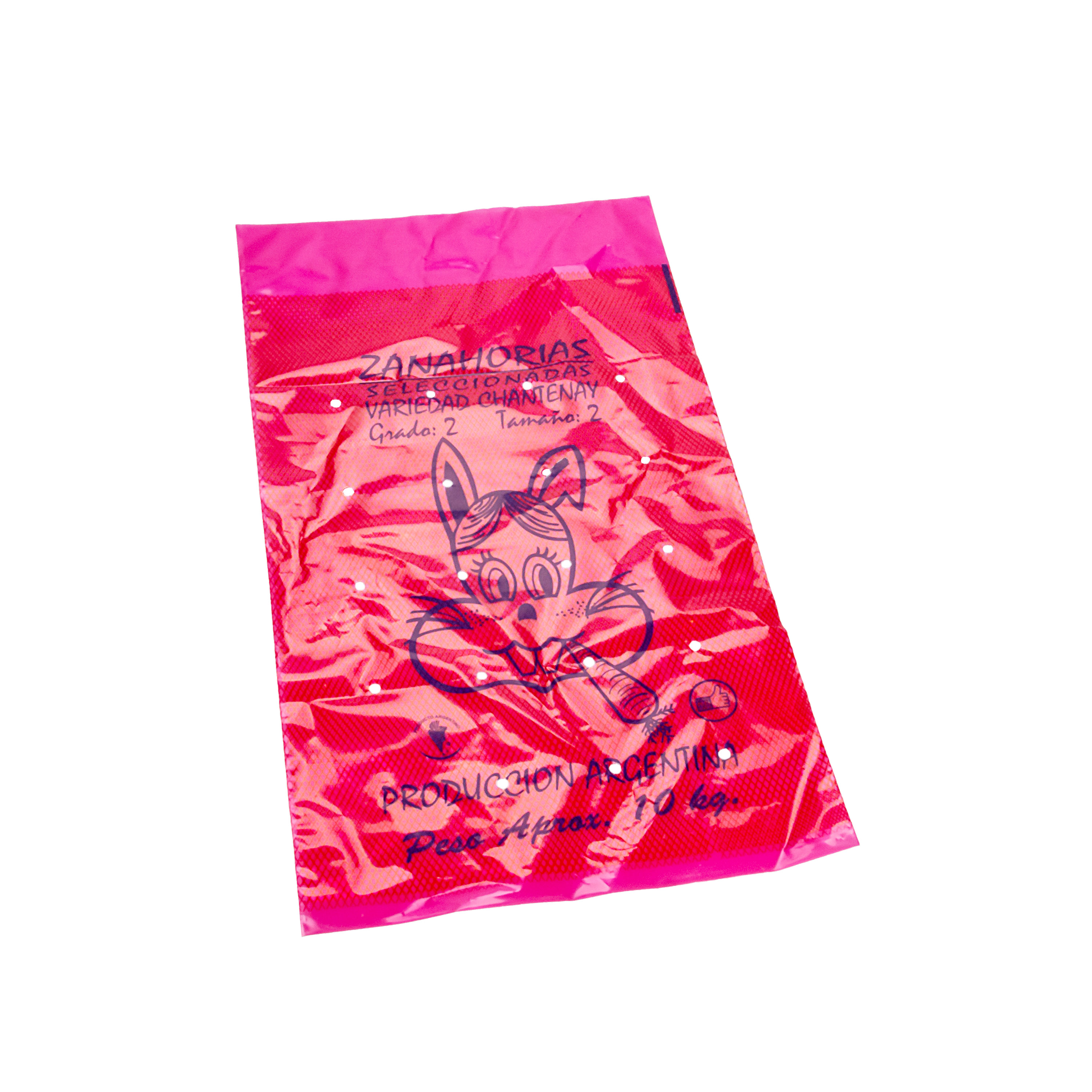 BOLSA AGRO POLIETILENO ZANAHORIA.10KG (38*66CM*58MIC) *100UNID