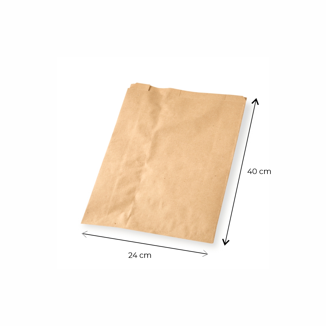 BOLSAS FACTURA PAPEL KRAFT.N°10 (24*40CM) *100UNID