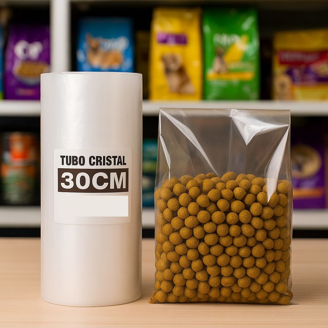 TUBO SIN CORTE FERNANDEZ PE CRISTAL (B/D - 45MIC) .30CM*100MTS *UNID