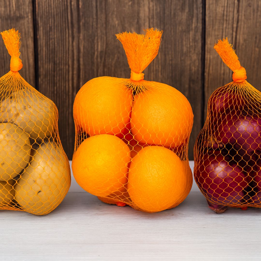 RED TUBULAR RAFIA NARANJA ROLLO (164MTS *KG) (30CM DIAM.) *KG