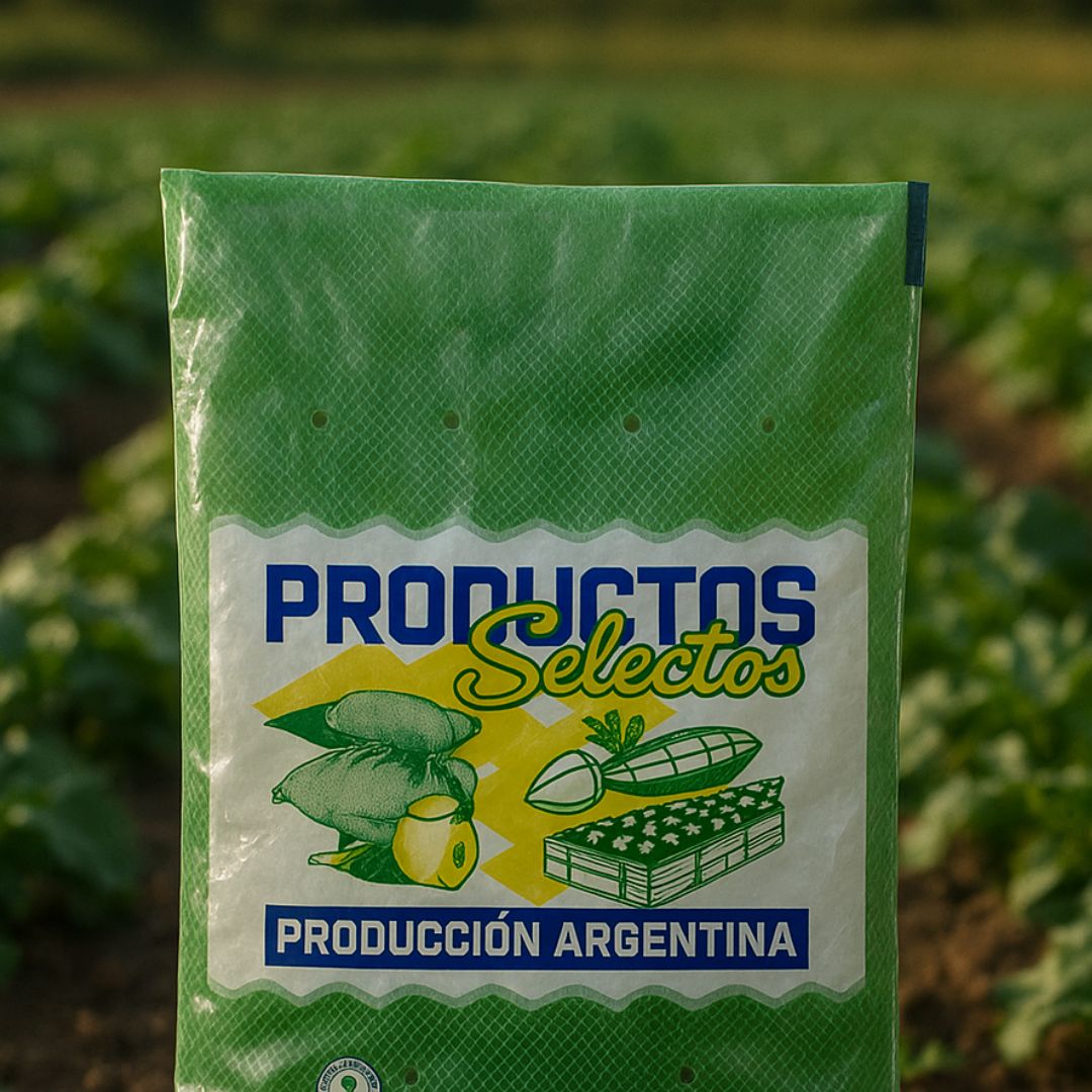 BOLSA AGRO POLIETILENO ZAPALLITO TRONCO 10KG (43*75CM*70MIC) *100UNID