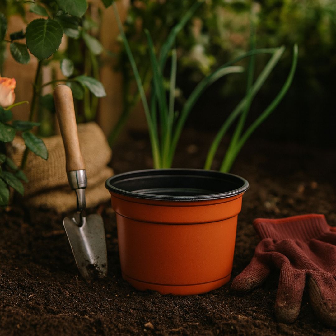 MACETA CARLUCCIO REDONDA BICOLOR UV 10 N/T (430CC) *UNID