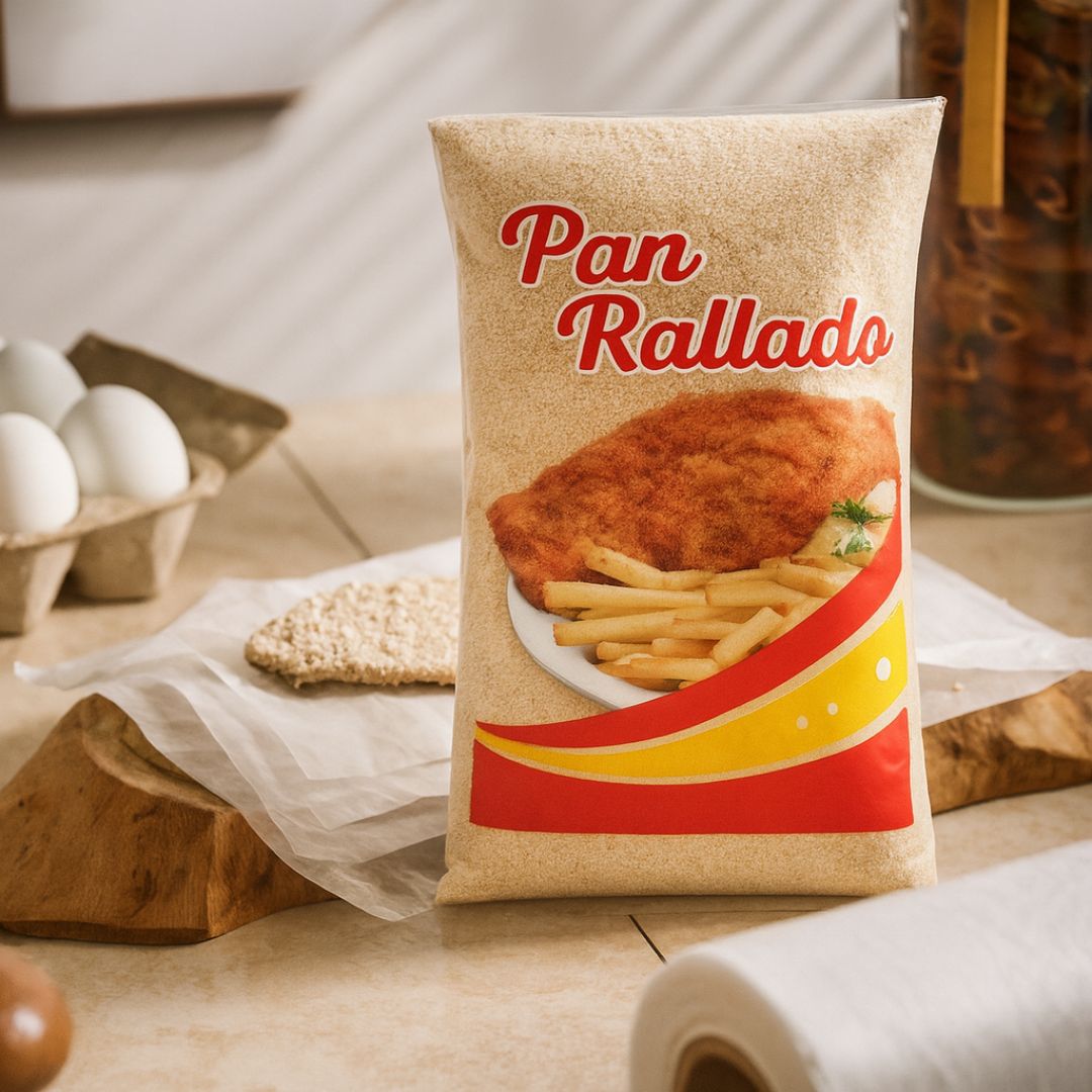 BOLSAS POLIPROPILENO.IMPRESO PAN RALLADO 15*30CM *100UNID