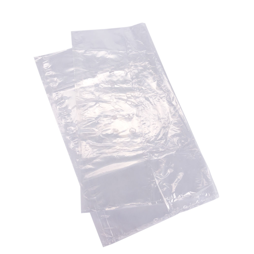 BOLSAS PLASTICAS FERNANDEZ PE CRISTAL (B/D - 25MIC - C/FUELLE) 105X65CM PERFORADAS *100UNID