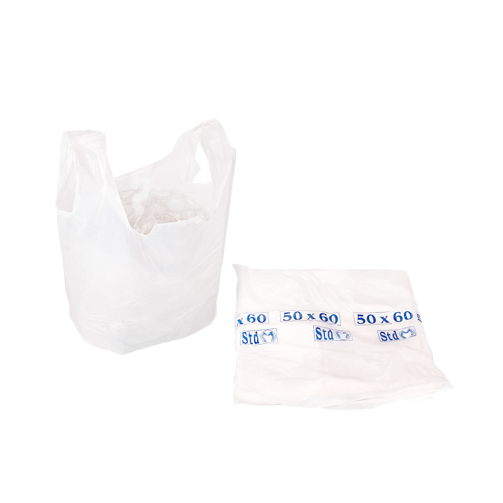 BOLSAS CAMISETA STANDARD BLANCA 50*60CM A/D MAPSA (6200) *100UNID.