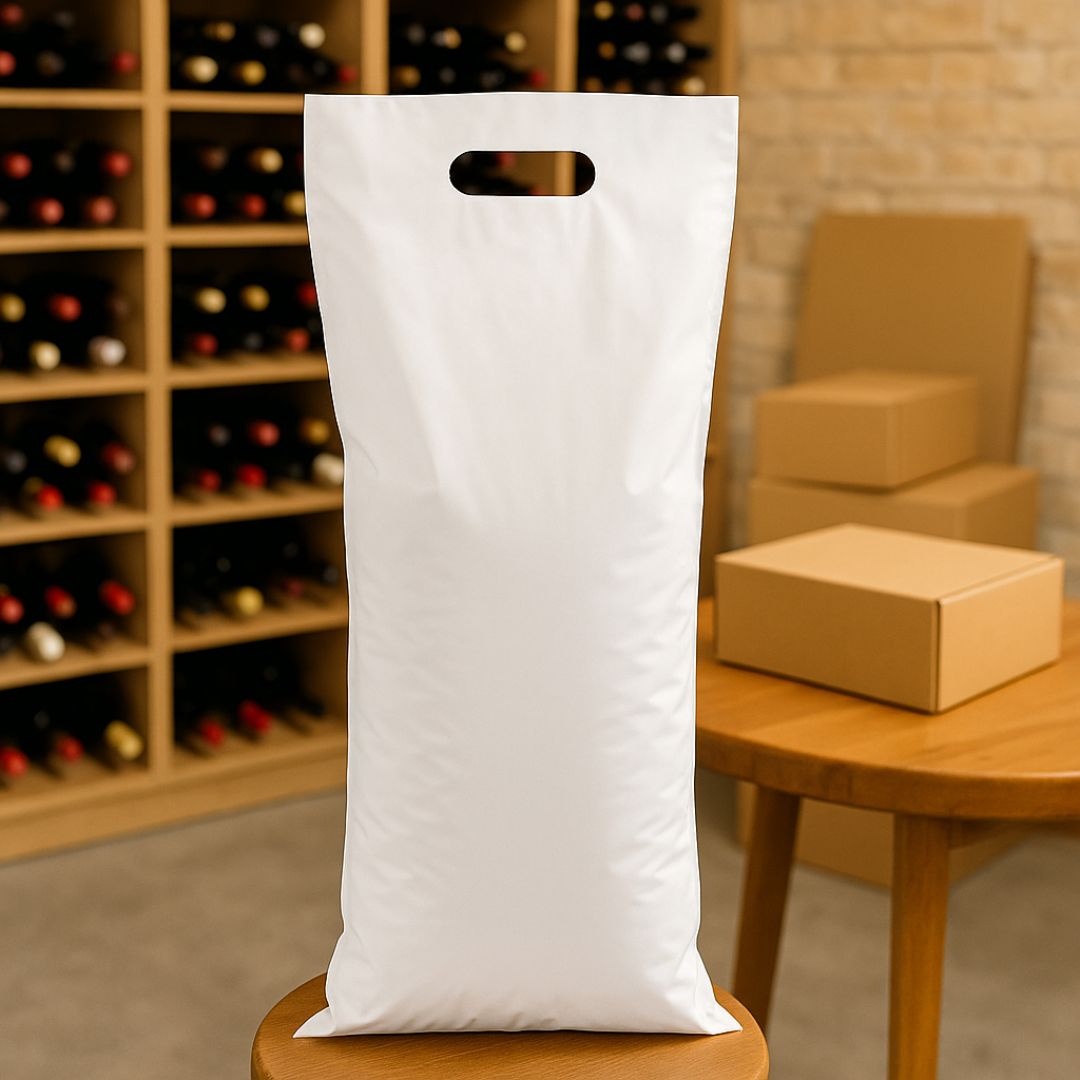 BOLSAS RIÑON LISAS.TERLIZZI 20*45CM (VINO) BLANCA REFORZADA (60 MIC) (8Z-15) *50UNID