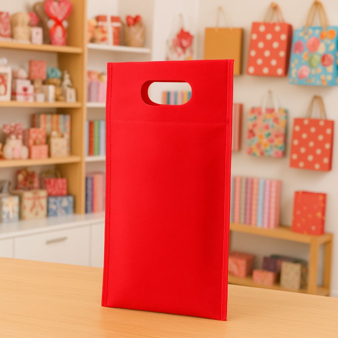 BOLSA FRISELINA RIÑON LISA 15*26CM ROJO (OK-17) PAQ *20UNID