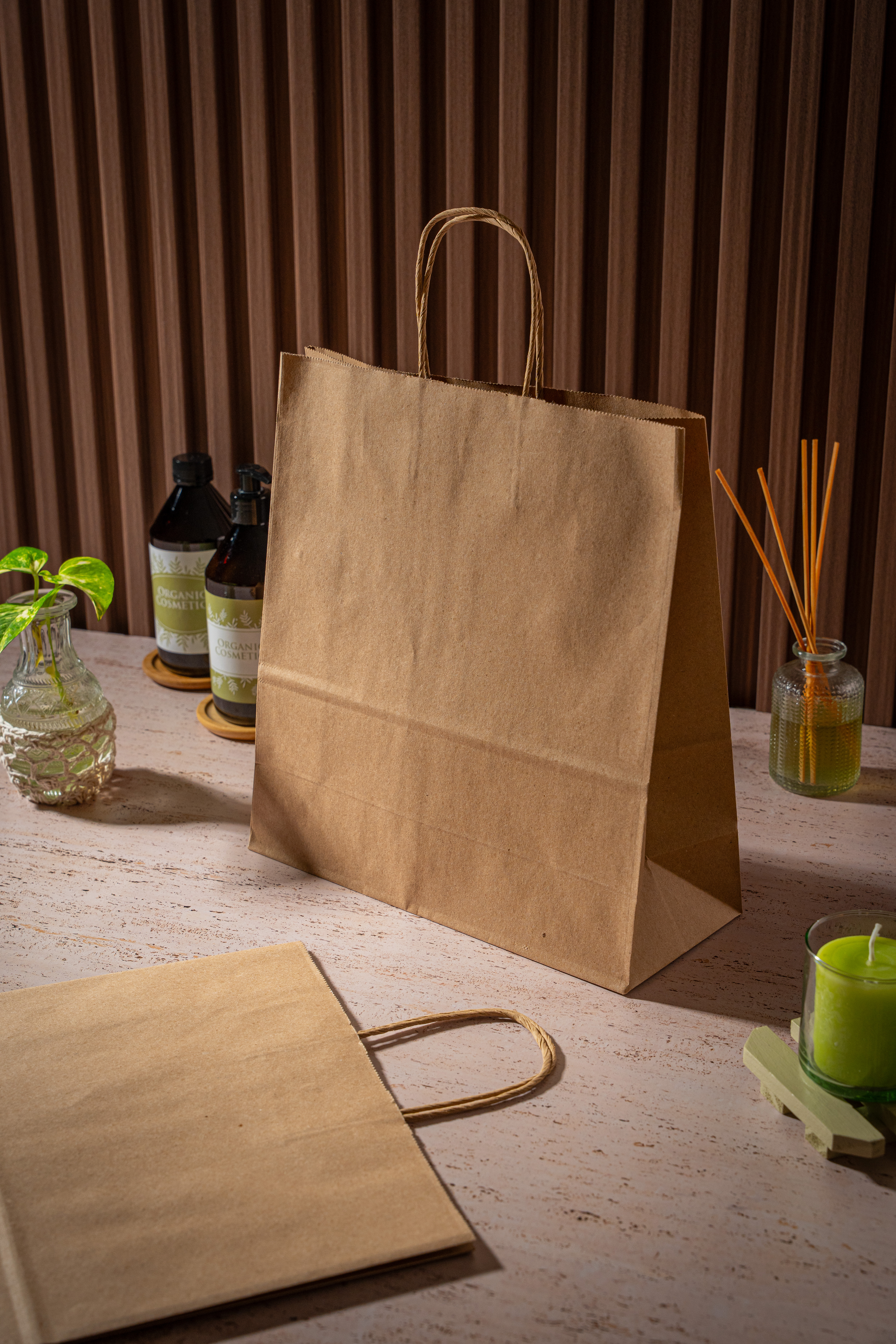 BOLSA BOUTIQUE PAPEL KRAFT 30*12*32CM *UNID