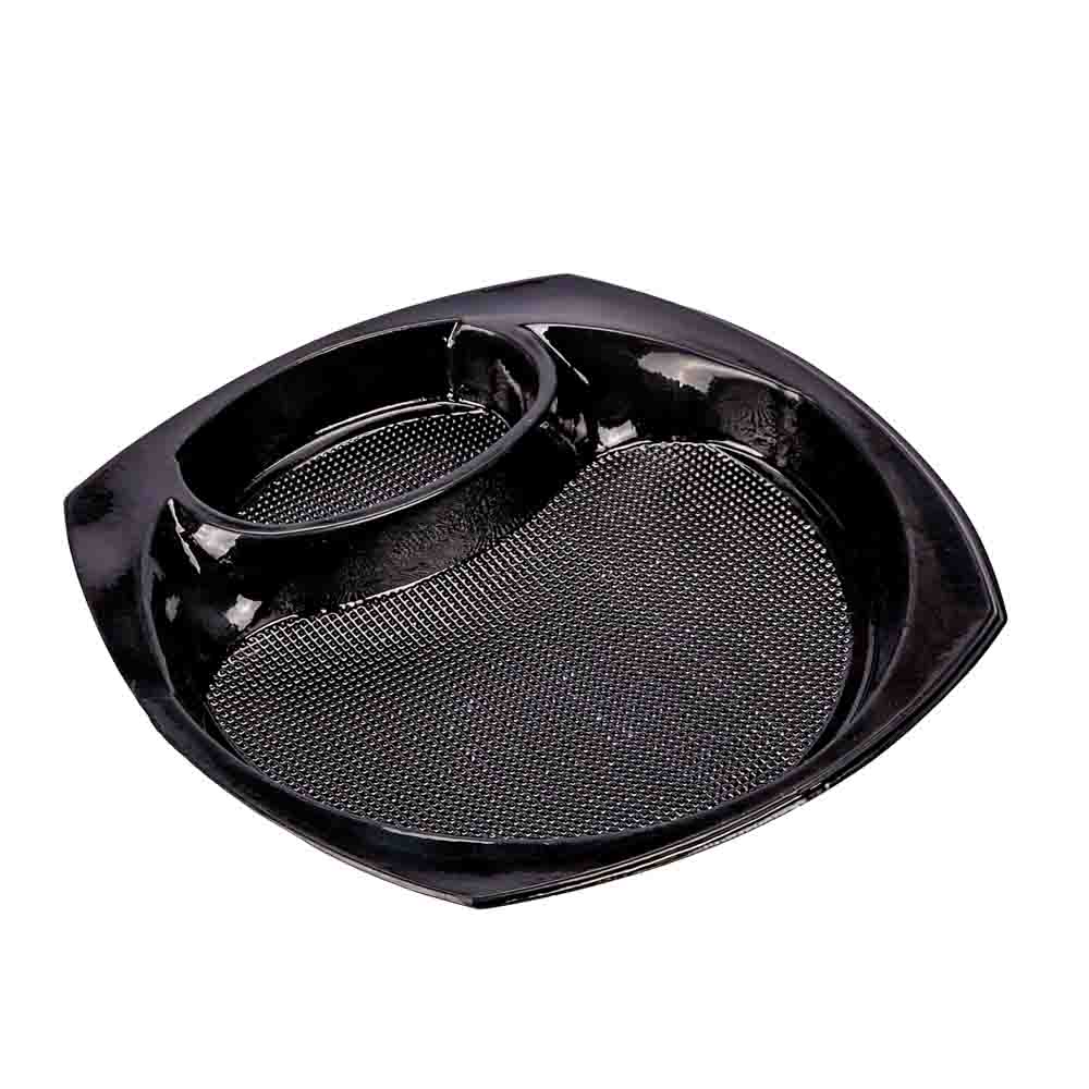 PLATO CON SALSERA GRANDE (23*2CM) (S1N) *50 UNID.