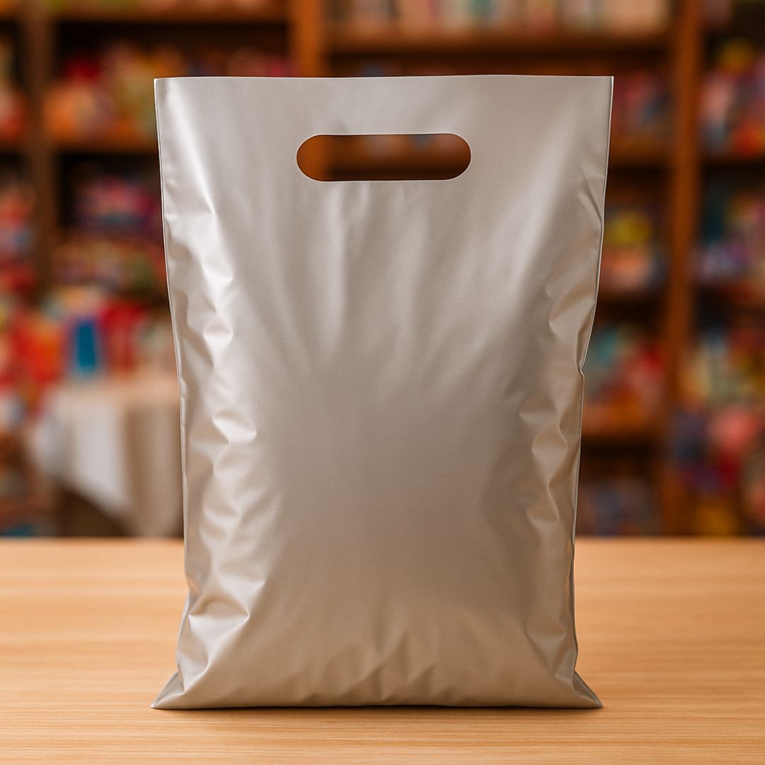 BOLSAS RIÑON LISAS TERLIZZI 25*35CM PLATA REFORZADAS (60MIC) PAQ.*50UNID