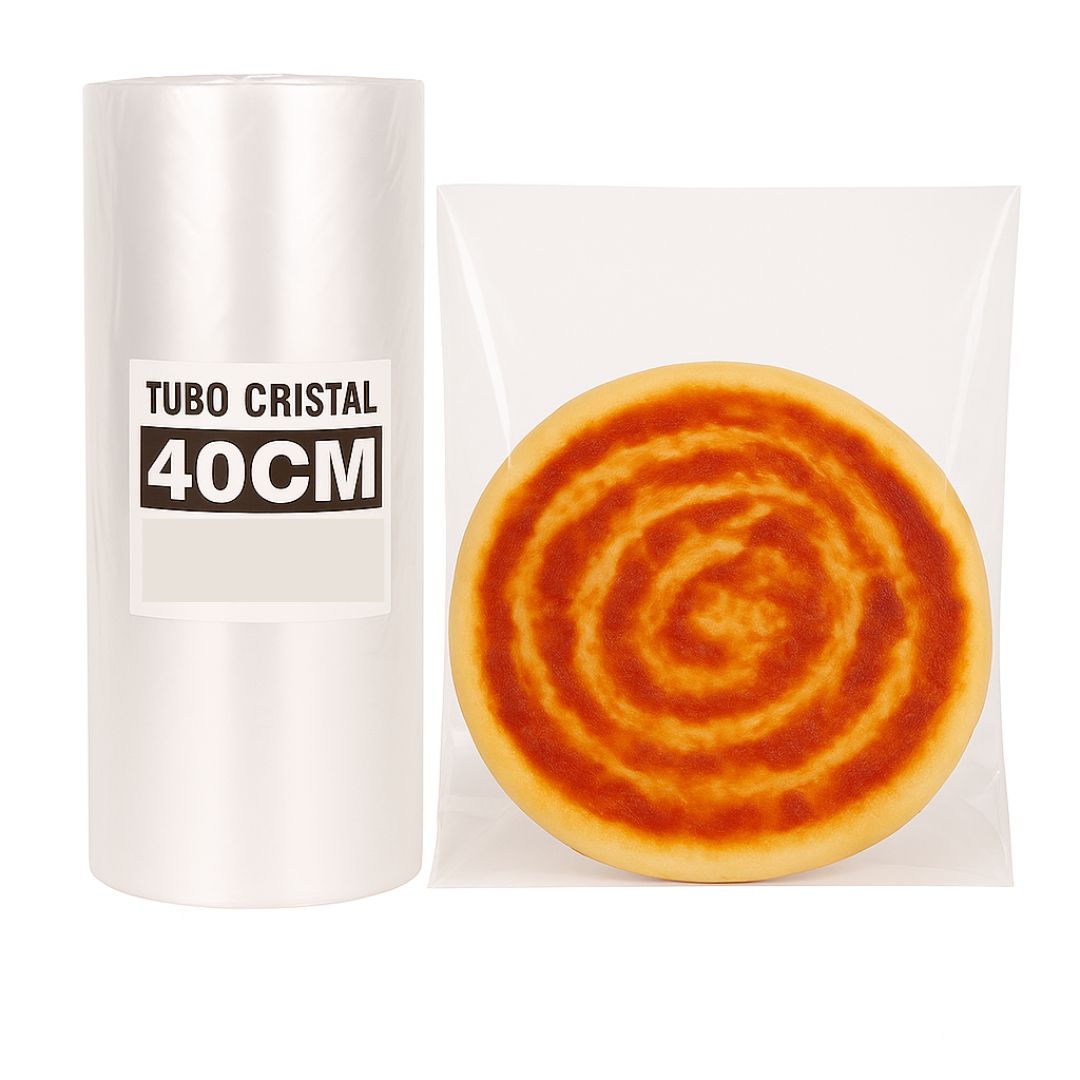 TUBO SIN CORTE FERNANDEZ PE CRISTAL (B/D - 45MIC) .40CM*100MTS *UNID