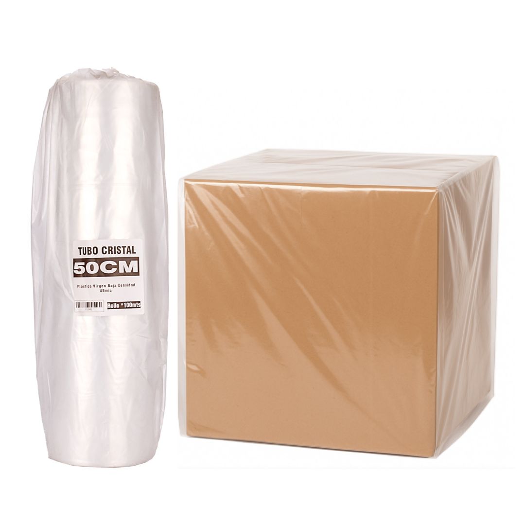 TUBO SIN CORTE FERNANDEZ PE CRISTAL (B/D - 45MIC) .50CM*100MTS *UNID