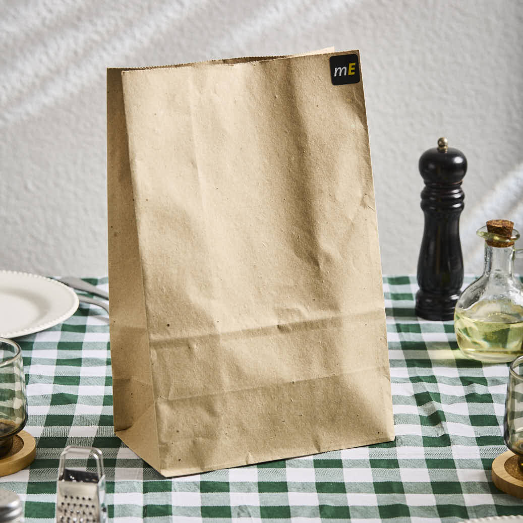 BOLSAS DELIVERY PAPEL KRAFT FONDO CUADRADO Nº5 (20*11*30CM) (80GRS) *50UNID