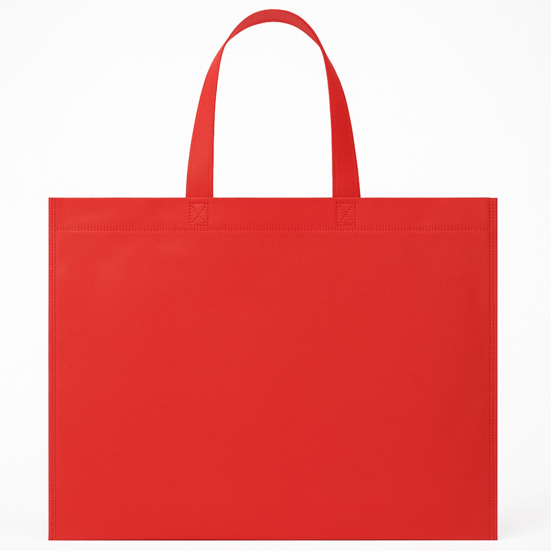 BOLSA FRISELINA LISA CON ASA 45*40CM ROJO *UNID