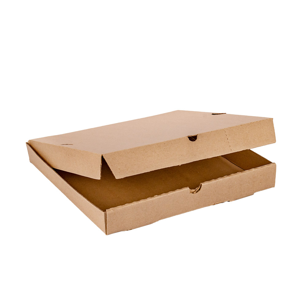 CAJA PIZZA MICRO MARRON/MARRON GRANDE (32.5*32.5*3.7CM) *100UNID