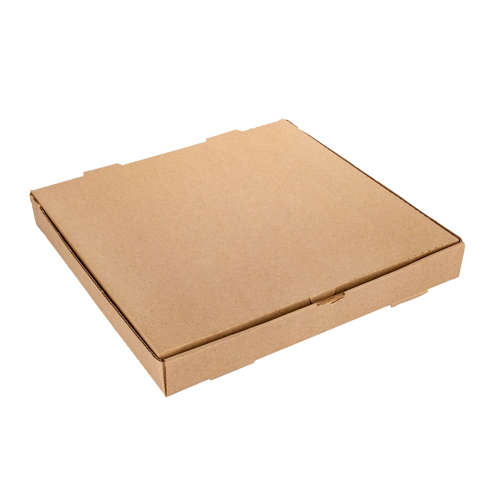 CAJA PIZZA MICRO MARRON/MARRON GRANDE (32.5*32.5*3.7CM) *100UNID